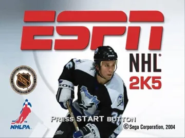 ESPN NHL 2K5 screen shot title